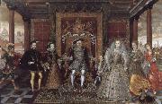 unknow artist Possibly after Lucas de Heere Allegory of the Tudor Succession France oil painting reproduction